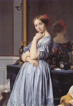  August Art - Vicomtesse Othenin dHaussonville Neoclassical Jean Auguste Dominique Ingres